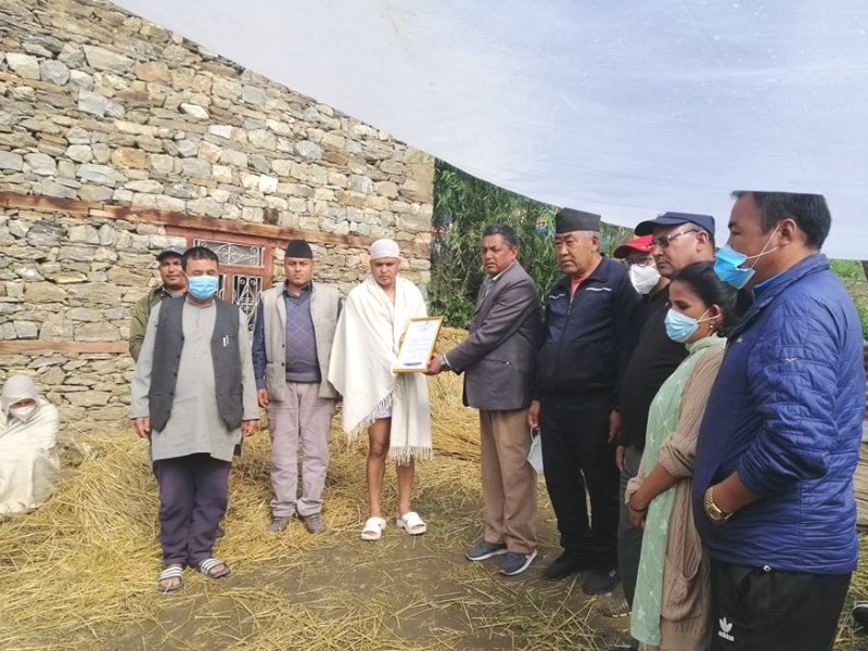 हुम्ला कांग्रेसद्धारा रोकायालाई समवेदना 